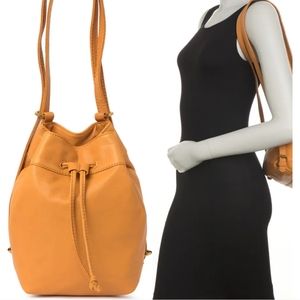 HOBO Ramble Leather Drawstring Backpack